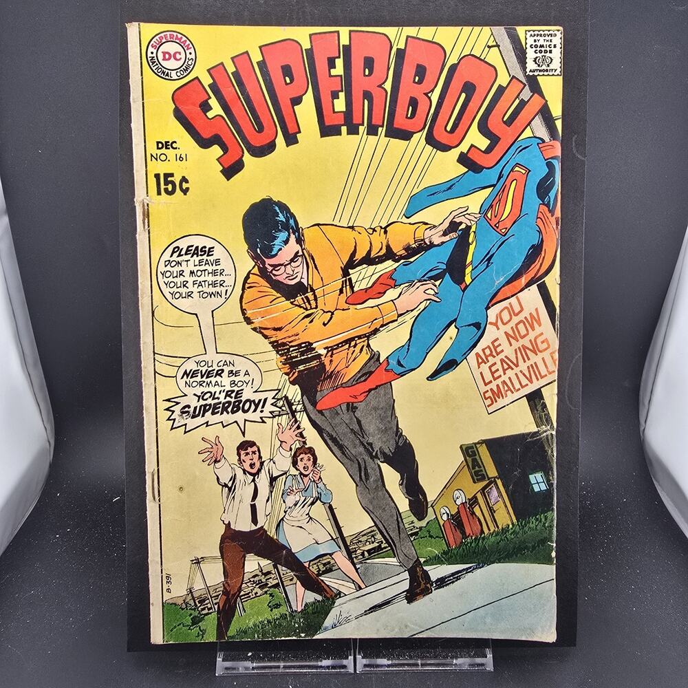 SUPERBOY #161 (1969) DC Comics Silver Age Raw Copy - Neal Adams Cover VG 4.0